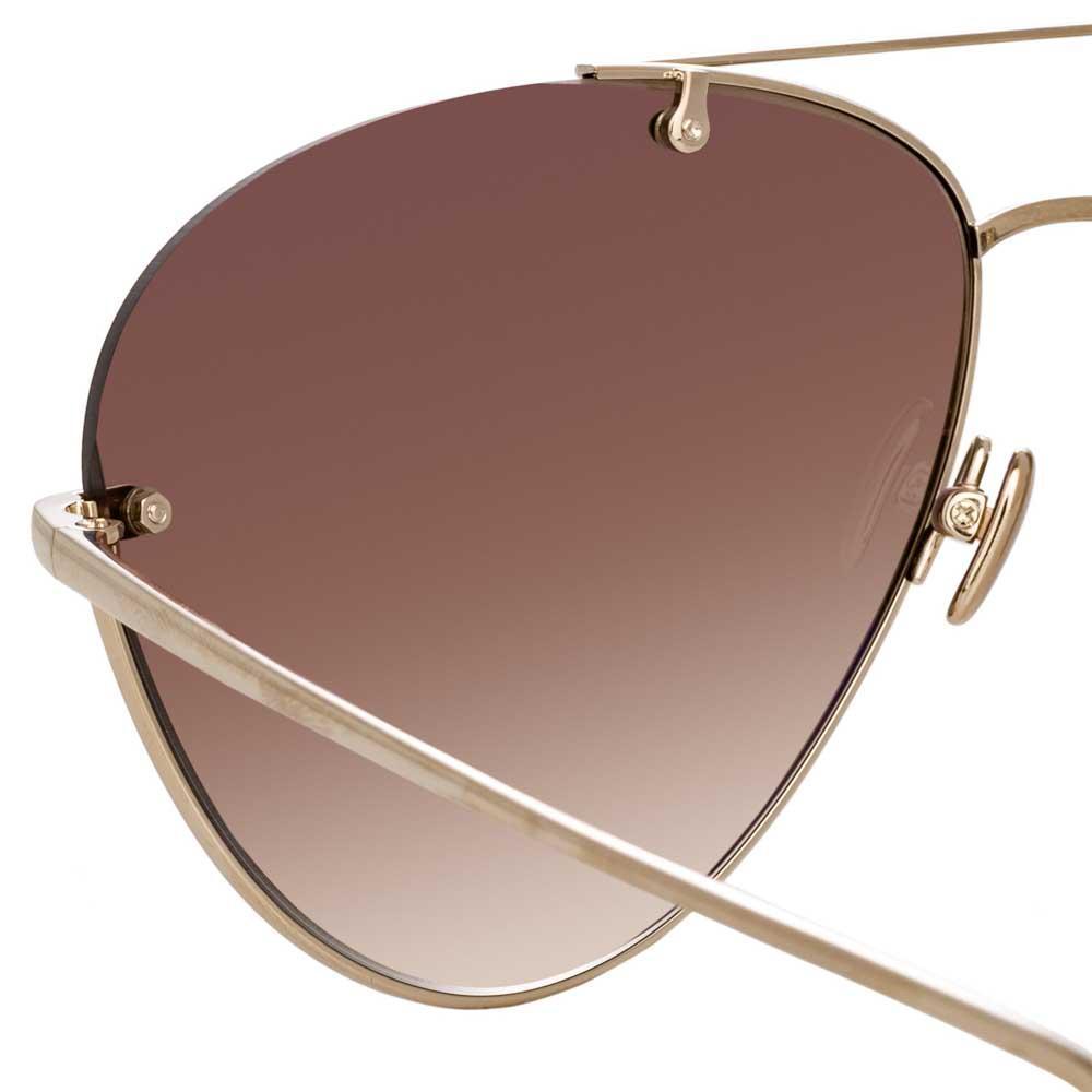 Color_LFL859C6SUN - Linda Farrow Pine C6 Aviator Sunglasses