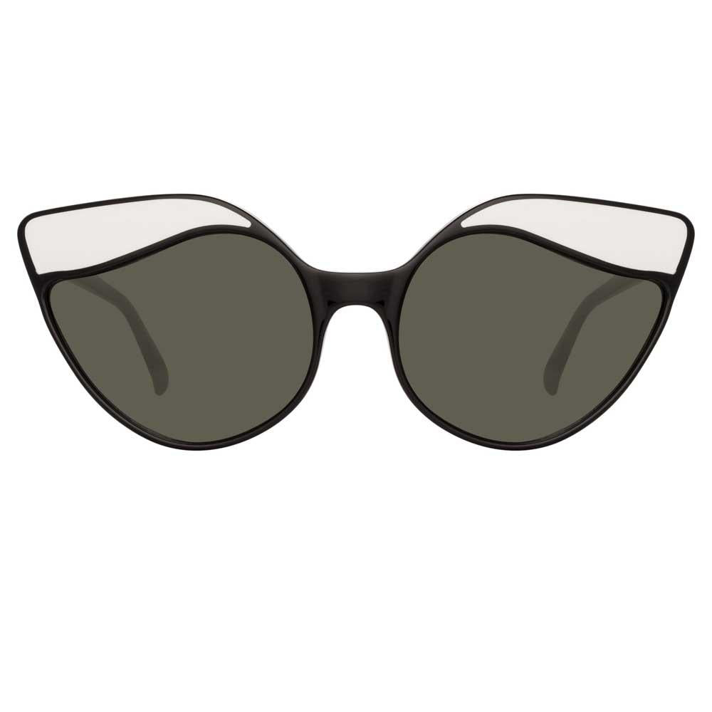Color_LFL871C1SUN - Linda Farrow Ash C1 Cat Eye Sunglasses