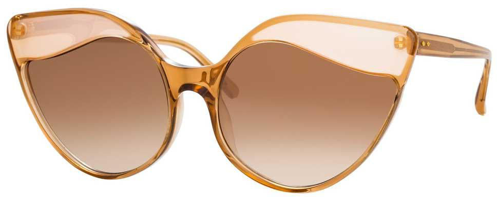 Color_LFL871C2SUN - Linda Farrow Ash C2 Cat Eye Sunglasses