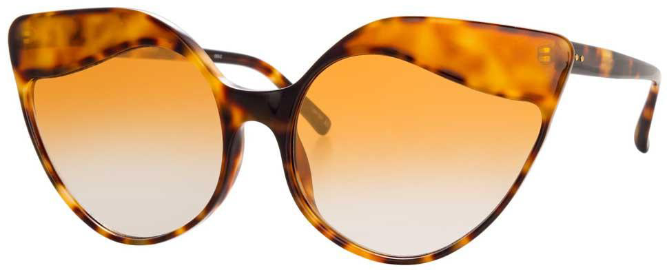 Color_LFL871C4SUN - Linda Farrow Ash C4 Cat Eye Sunglasses