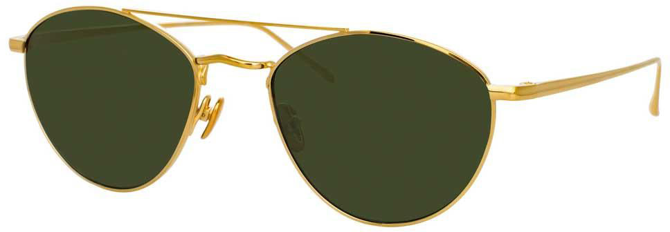 Color_LFL876C4SUN - Linda Farrow Caine C4 Aviator Sunglasses