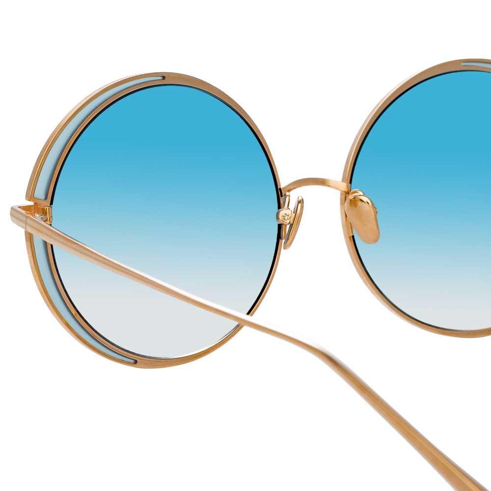 Color_LFL933C10SUN - Linda Farrow Hart C10 Round Sunglasses