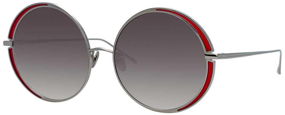 Color_LFL933C6SUN - Linda Farrow Hart C6 Round Sunglasses