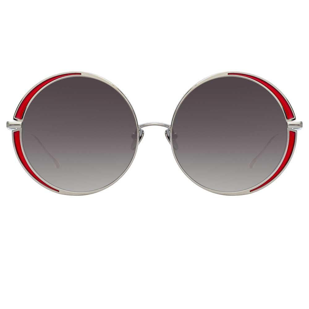 Color_LFL933C6SUN - Linda Farrow Hart C6 Round Sunglasses