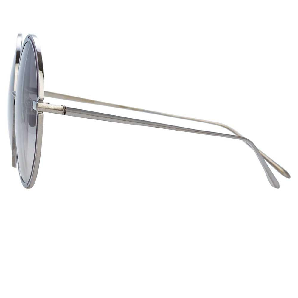 Color_LFL933C6SUN - Linda Farrow Hart C6 Round Sunglasses