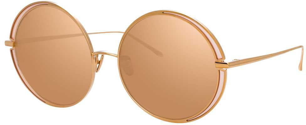 Color_LFL933C7SUN - Linda Farrow Hart C7 Round Sunglasses