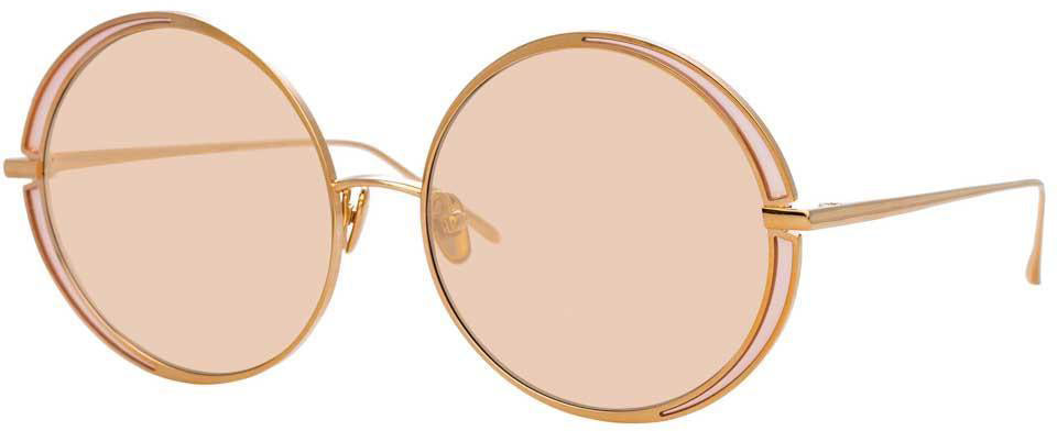 Color_LFL933C8SUN - Linda Farrow Hart C8 Round Sunglasses