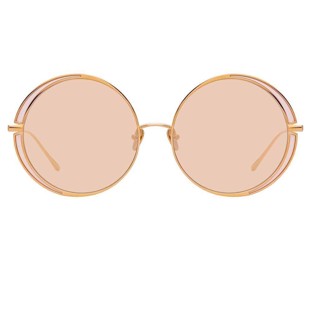 Color_LFL933C8SUN - Linda Farrow Hart C8 Round Sunglasses