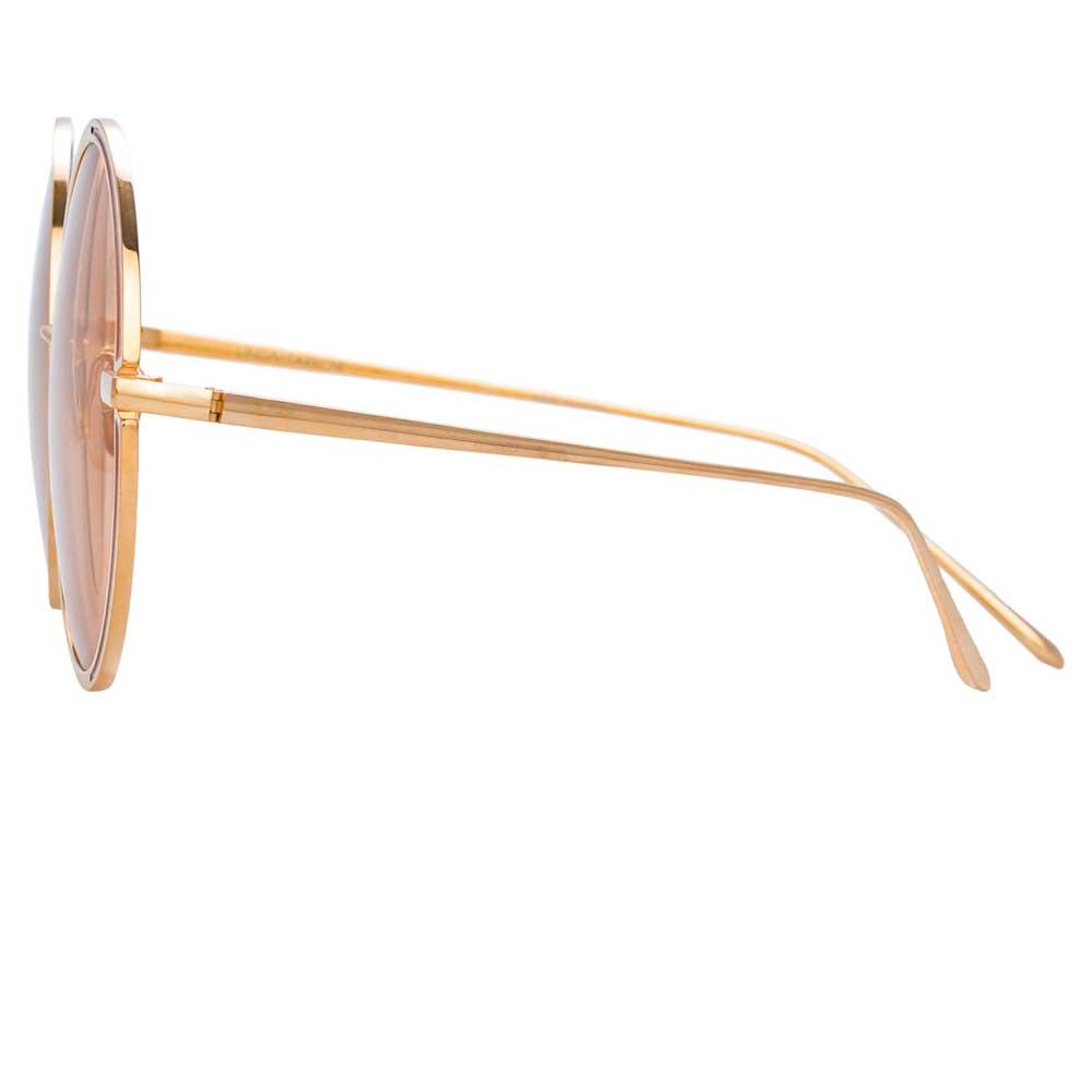 Color_LFL933C8SUN - Linda Farrow Hart C8 Round Sunglasses