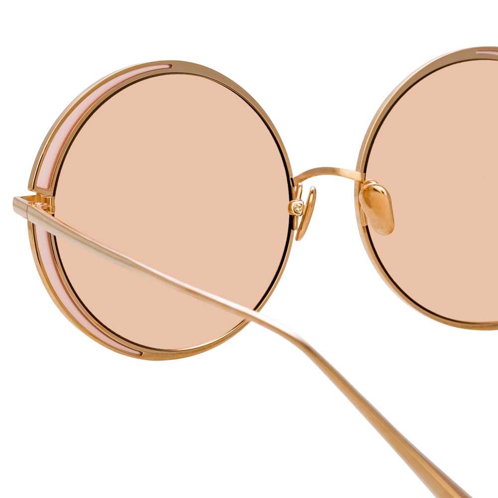 Color_LFL933C8SUN - Linda Farrow Hart C8 Round Sunglasses