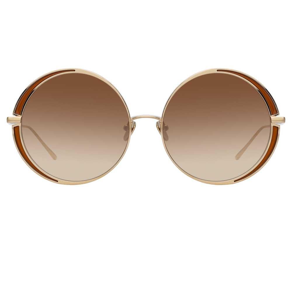 Color_LFL933C9SUN - Linda Farrow Hart C9 Round Sunglasses