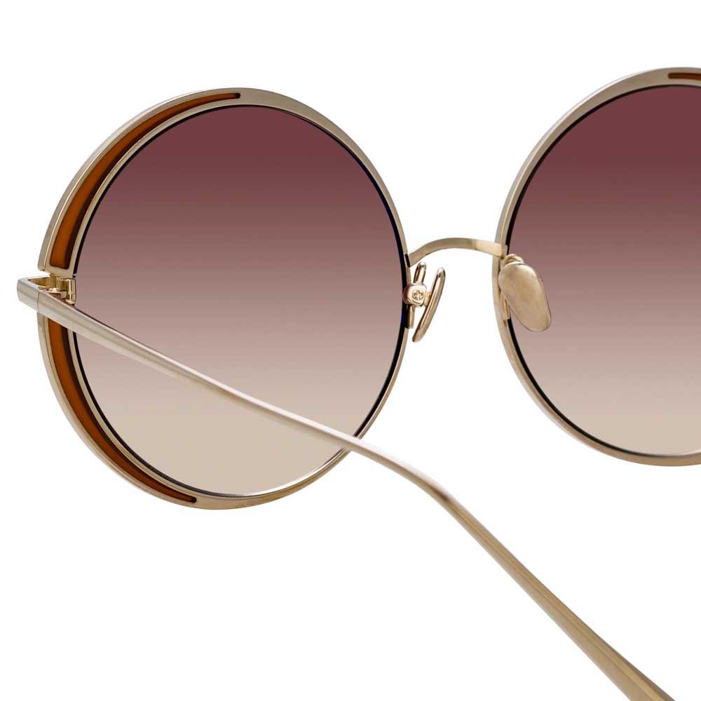 Color_LFL933C9SUN - Linda Farrow Hart C9 Round Sunglasses