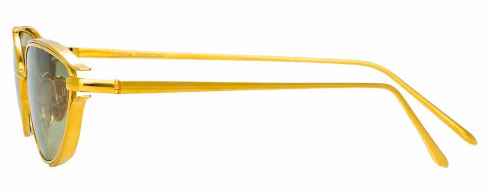 Color_LFL947C1SUN - Violet Cat Eye Sunglasses in Yellow Gold and Green Grad