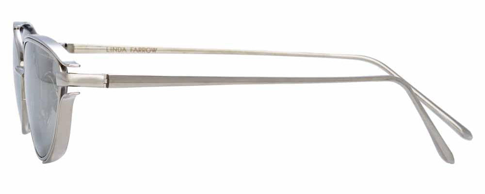 Color_LFL947C2SUN - Violet Cat Eye Sunglasses in White Gold and Platinium