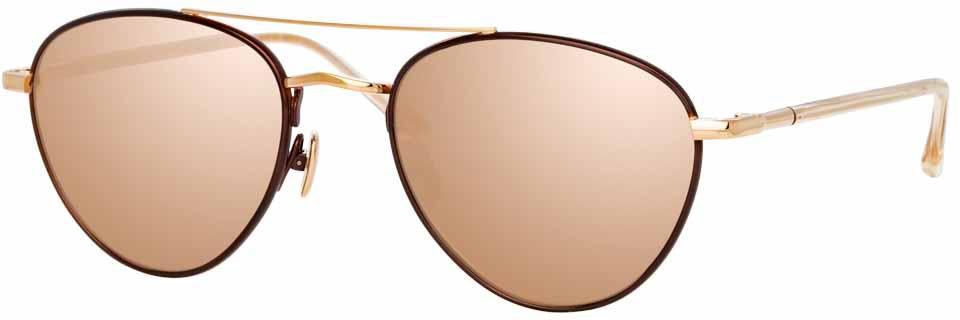 Color_LFL954C5SUN - Linda Farrow Brodie C5 Aviator Sunglasses