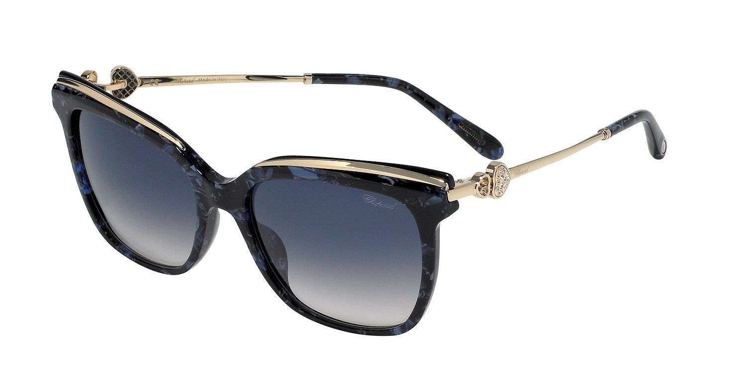 Color_0AL2 - Shiny Marbled Black Top+blue