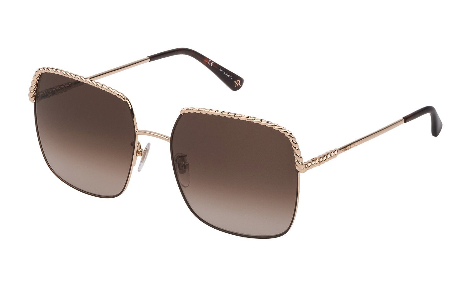 Color_0316 - Shiny Rose Gold With Shiny Dark Brown Pa