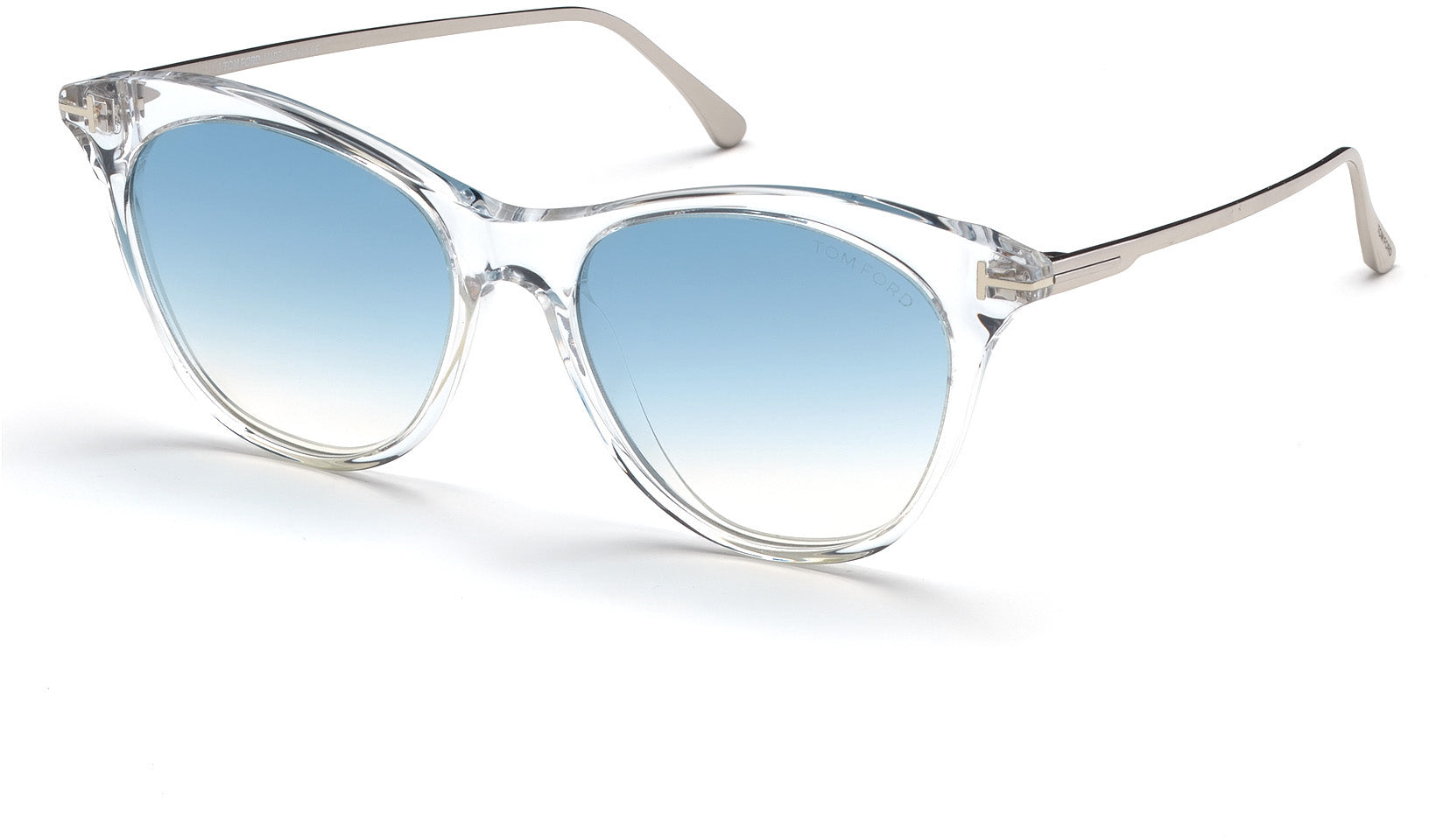 Color_22X - White/crystal / Blu Mirror