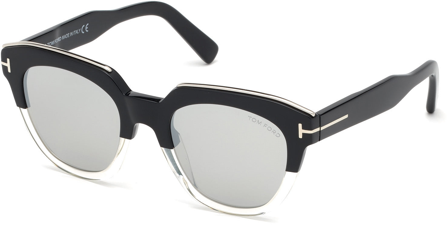 Color_03C - Black/crystal / Smoke Mirror