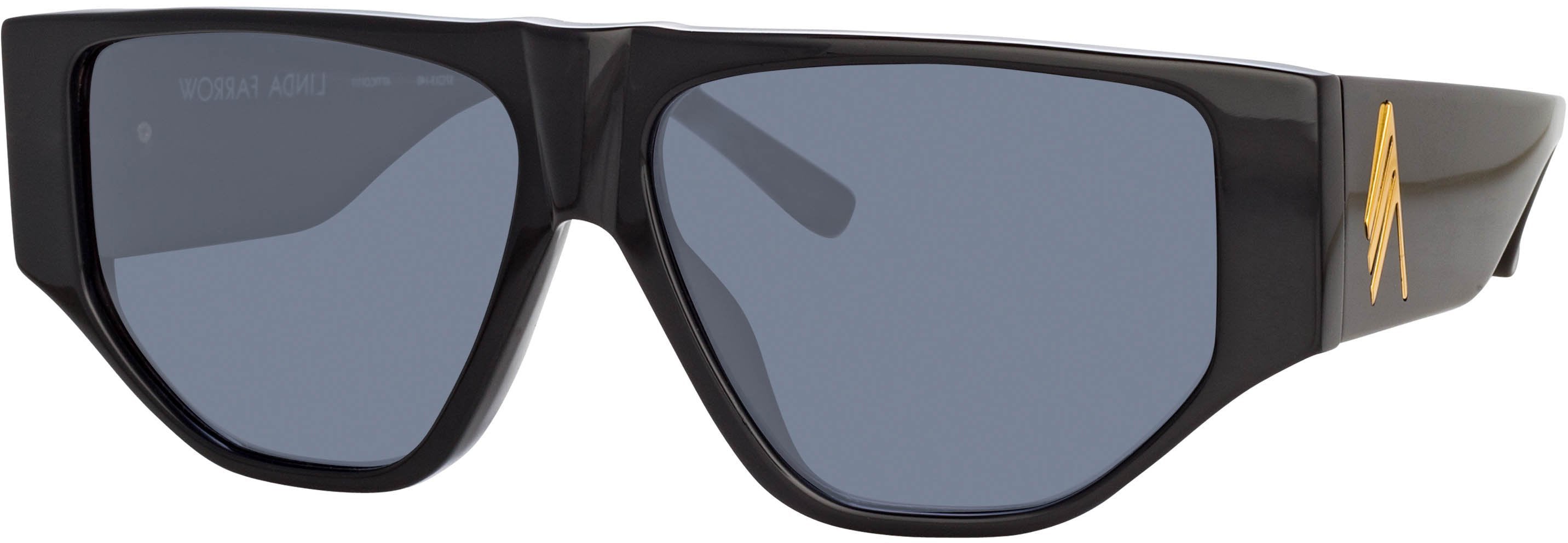 Color_ATTICO11C1SUN - The Attico Ivan Angular Sunglasses in Black