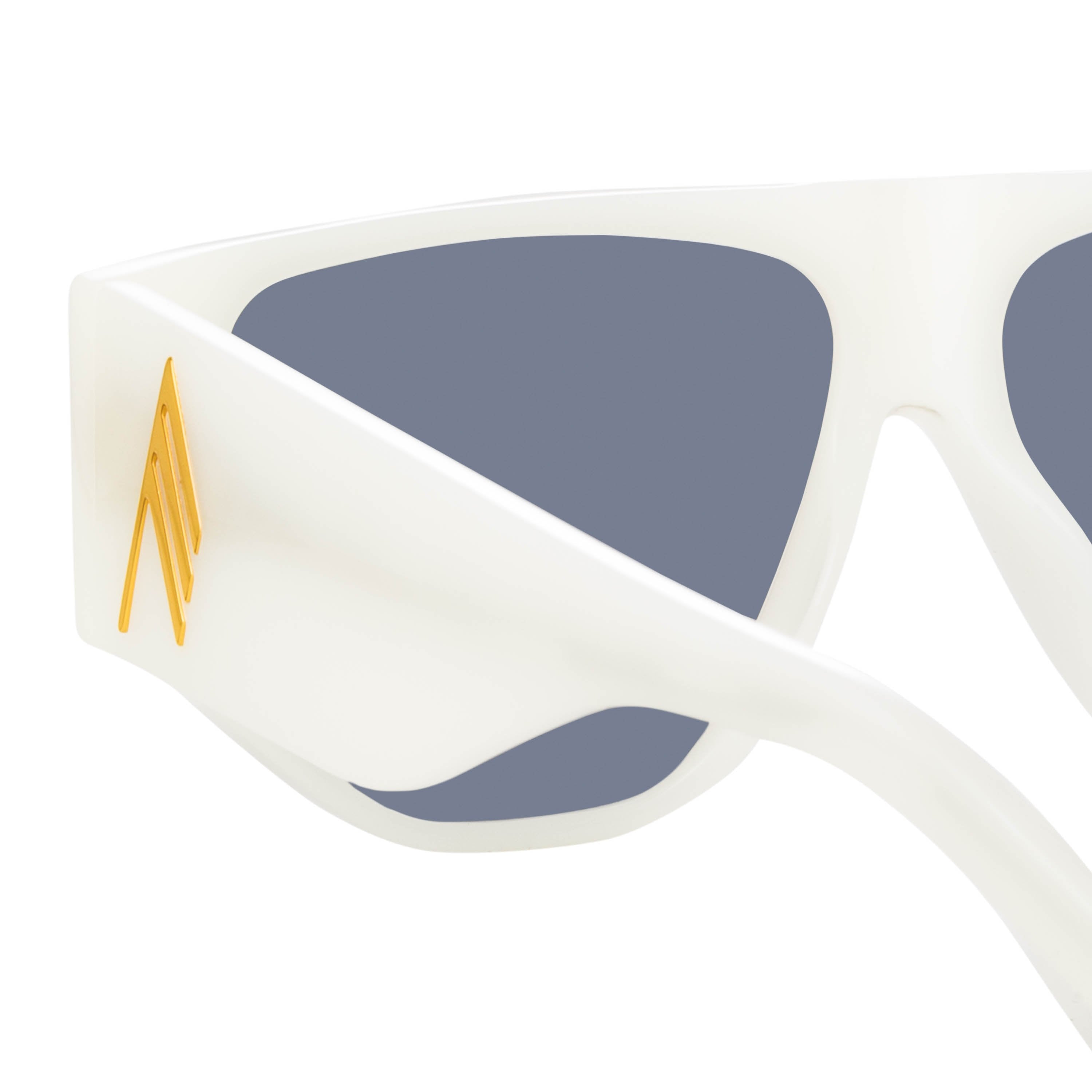 Color_ATTICO11C4SUN - The Attico Ivan Angular Sunglasses in White