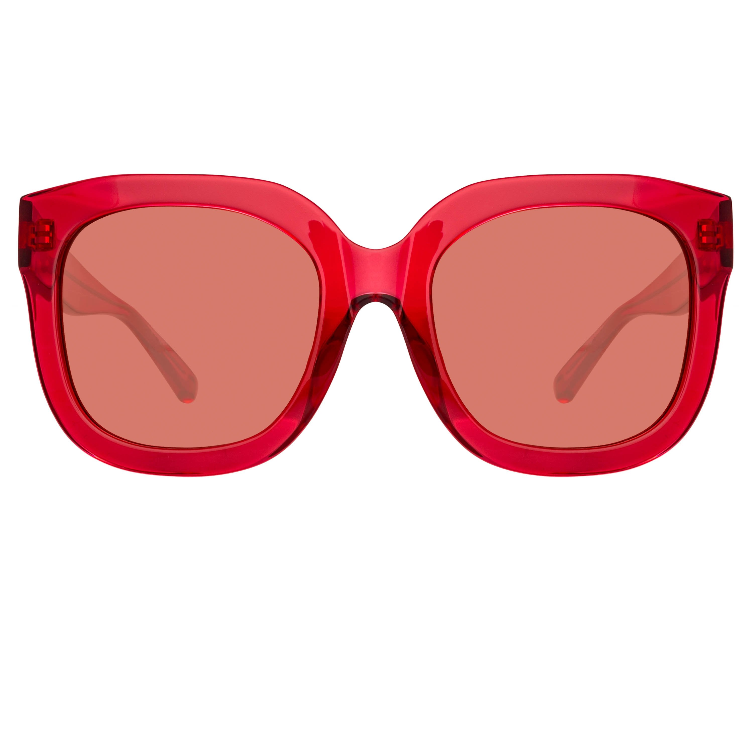 Color_ATTICO12C3SUN - The Attico Zoe Oversized Sunglasses in Red