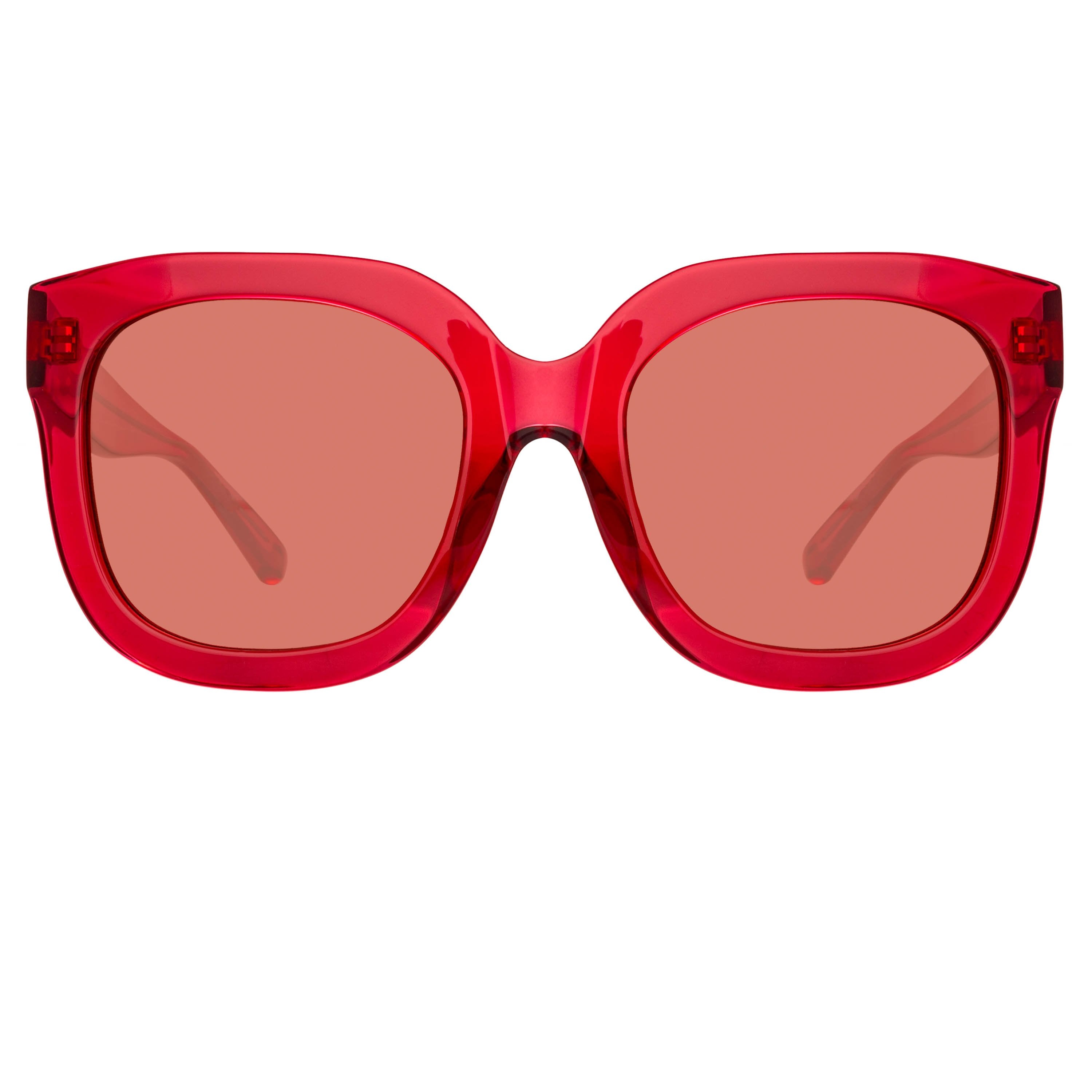 Color_ATTICO12C3SUN - The Attico Zoe Oversized Sunglasses in Red