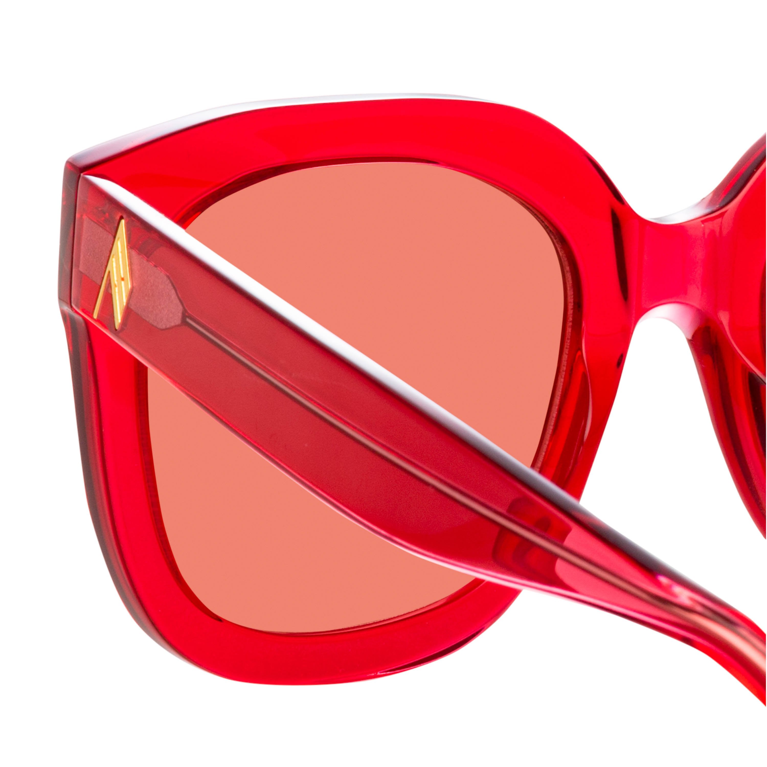 Color_ATTICO12C3SUN - The Attico Zoe Oversized Sunglasses in Red