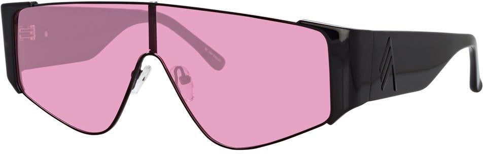 Color_ATTICO2C3SUN - The Attico Carlijn Shield Sunglasses in Black