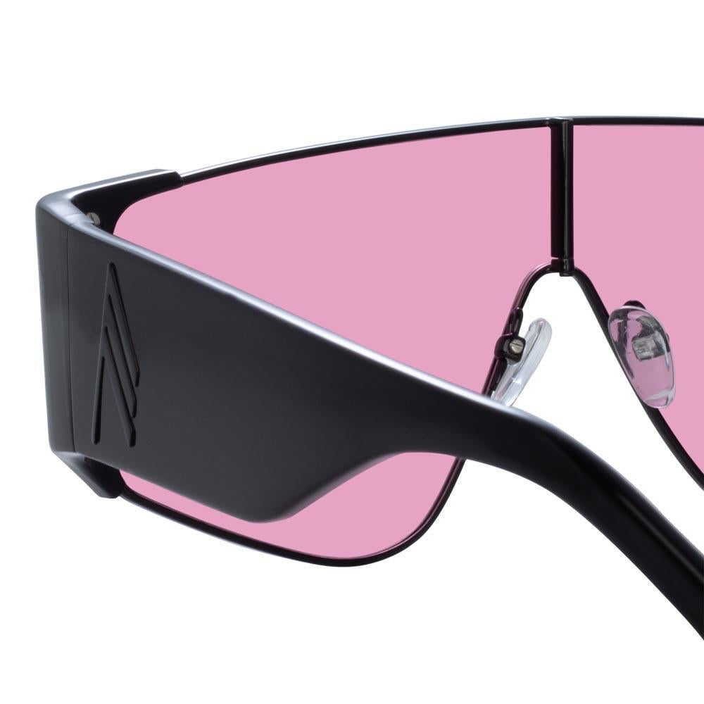 Color_ATTICO2C3SUN - The Attico Carlijn Shield Sunglasses in Black