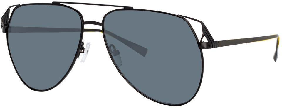 Color_ATTICO4C1SUN - The Attico Telma Aviator Sunglasses in Black