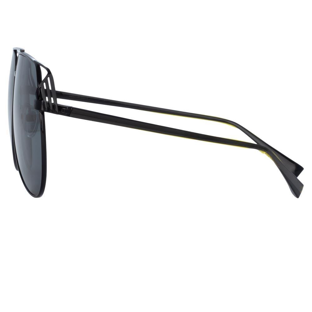 Color_ATTICO4C1SUN - The Attico Telma Aviator Sunglasses in Black