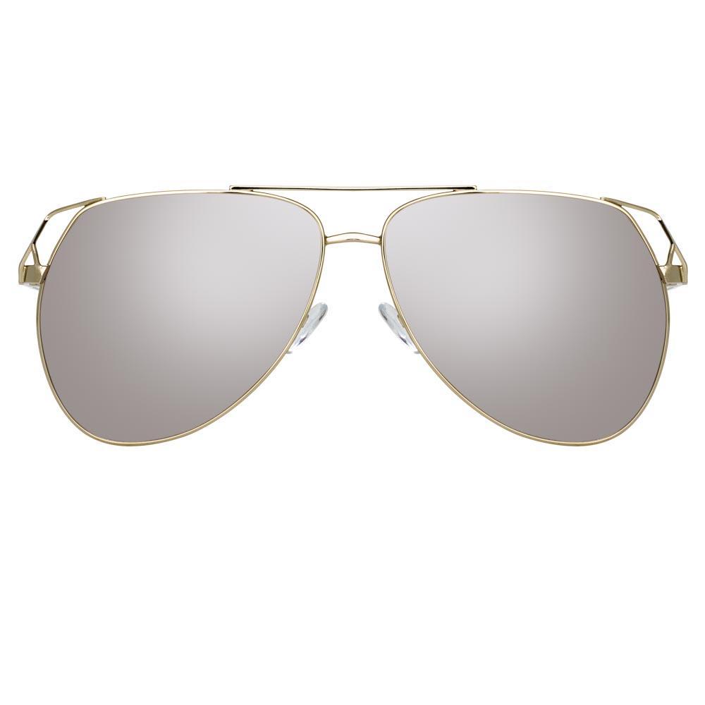 Color_ATTICO4C3SUN - The Attico Telma Aviator Sunglasses in Silver