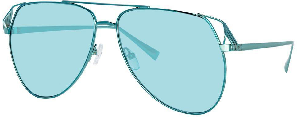 Color_ATTICO4C4SUN - The Attico Telma Aviator Sunglasses in Mint