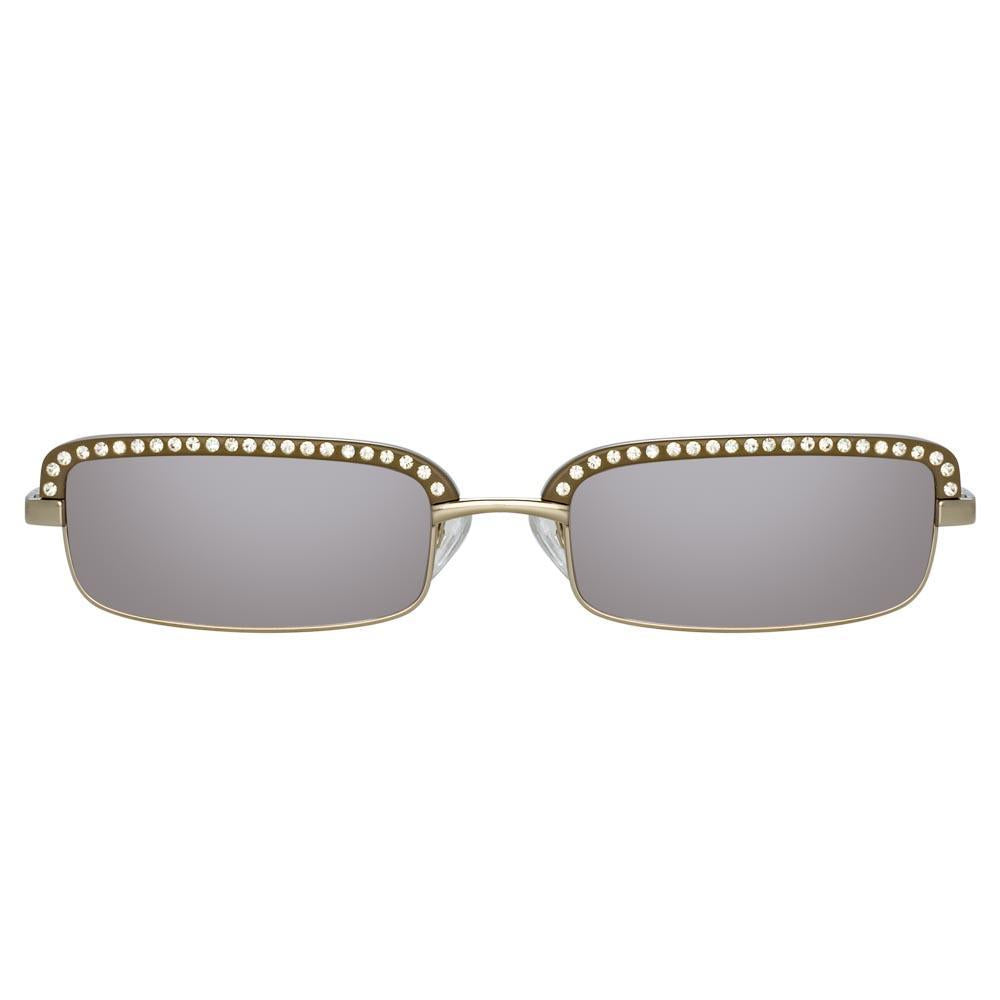 Color_ATTICO5C3SUN - The Attico Dana Rectangular Sunglasses in Silver