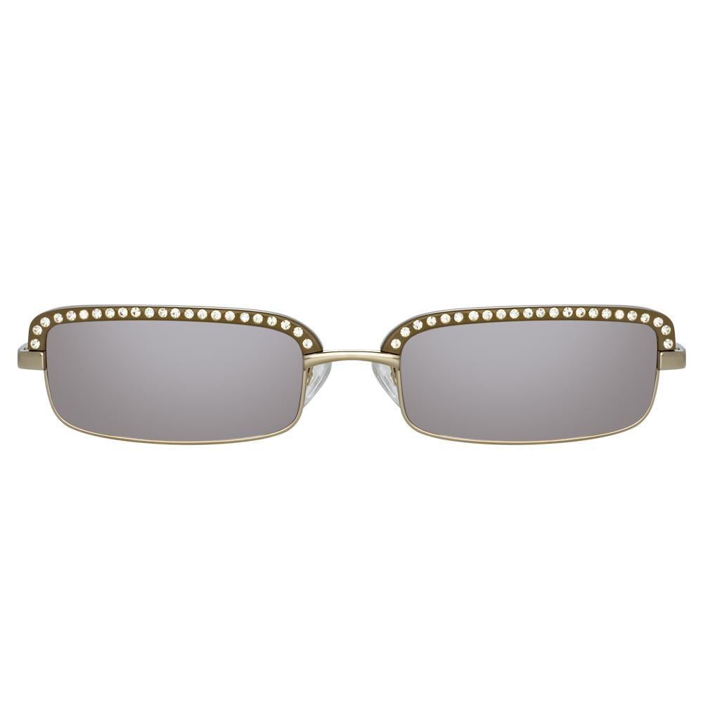 Color_ATTICO5C3SUN - The Attico Dana Rectangular Sunglasses in Silver