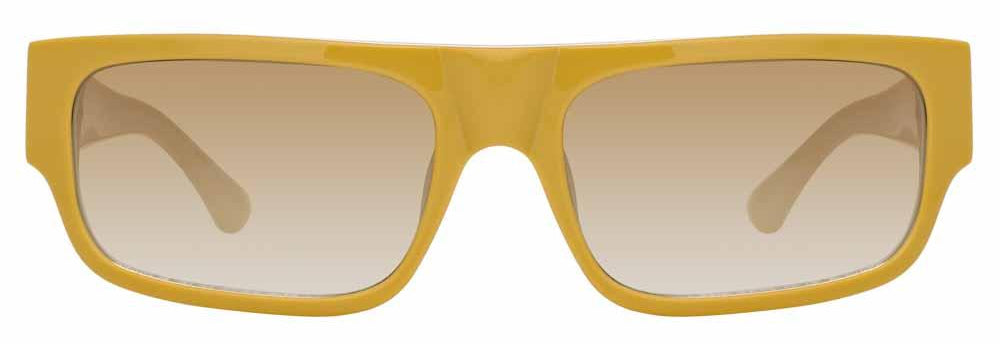 Color_DVN189C3SUN - Dries Van Noten 189 Rectangular Sunglasses in Brown and Green Gradient