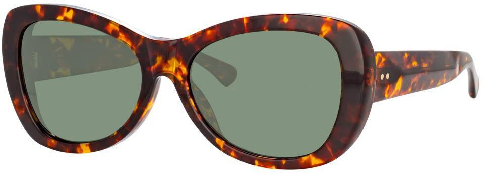 Color_DVN195C8SUN - Dries Van Noten 195 Round Sunglasses in Tortoiseshell