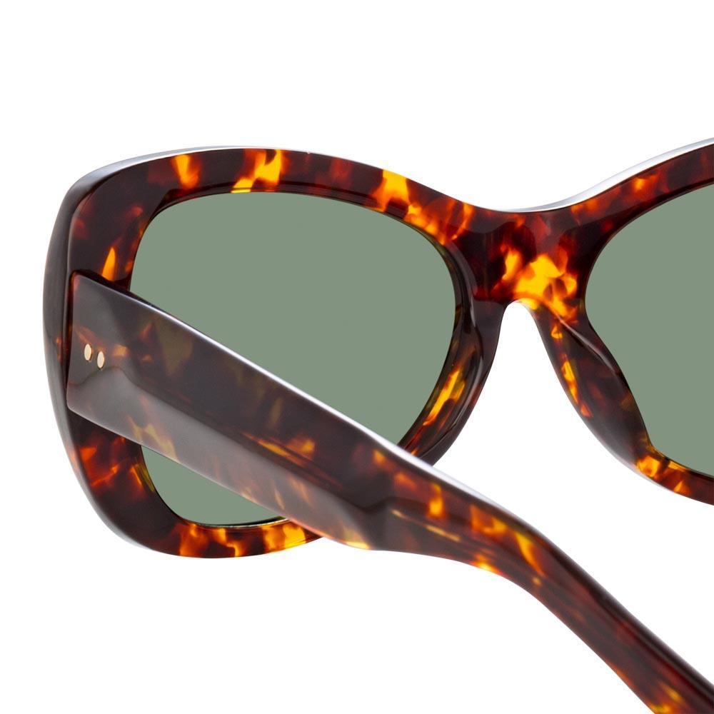 Color_DVN195C8SUN - Dries Van Noten 195 Round Sunglasses in Tortoiseshell