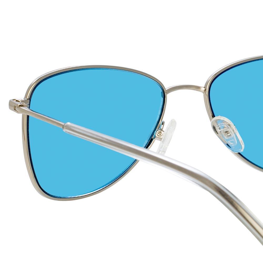 Color_DVN197C2SUN - Dries Van Noten 197 Aviator Sunglasses in Silver