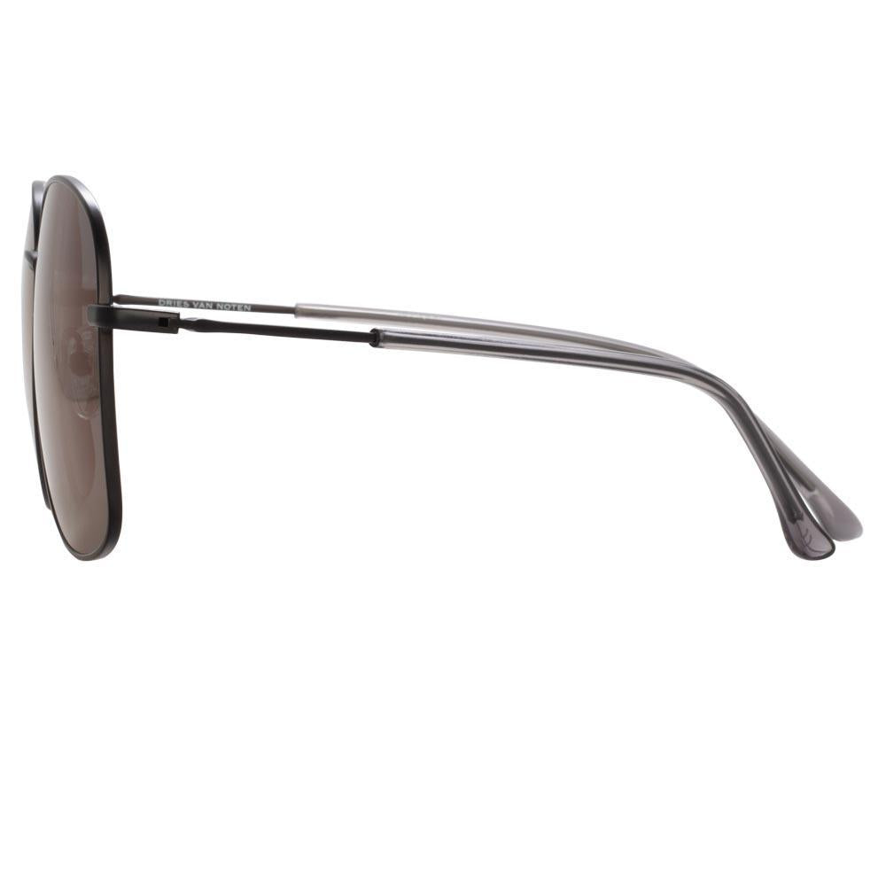 Color_DVN199C1SUN - Dries Van Noten 199 Aviator Sunglasses in Black