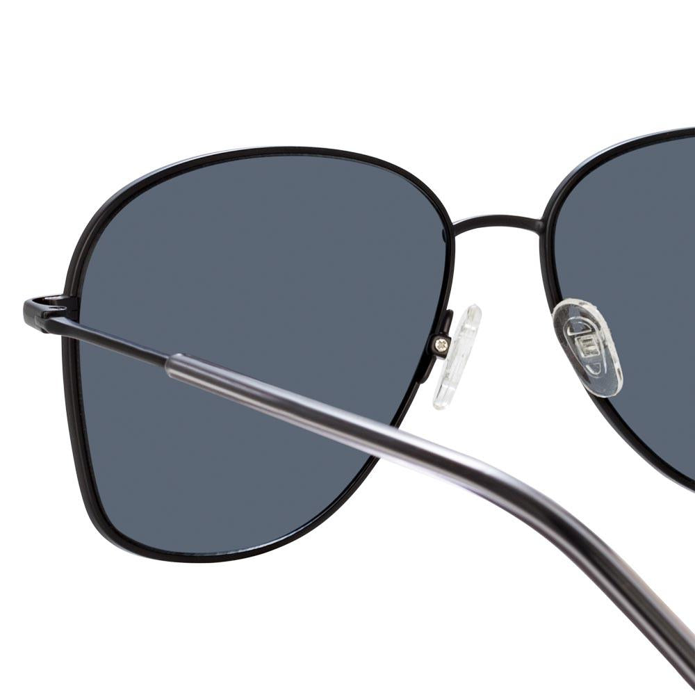 Color_DVN199C1SUN - Dries Van Noten 199 Aviator Sunglasses in Black