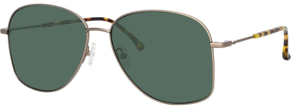 Color_DVN199C5SUN - Dries Van Noten 199 Aviator Sunglasses in Silver