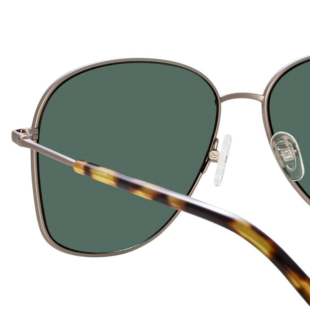 Color_DVN199C5SUN - Dries Van Noten 199 Aviator Sunglasses in Silver