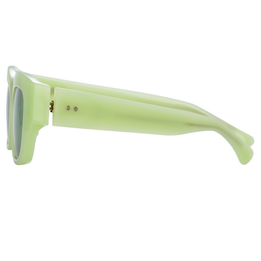 Color_DVN202C1SUN - Dries Van Noten 202 Round Sunglasses in Green