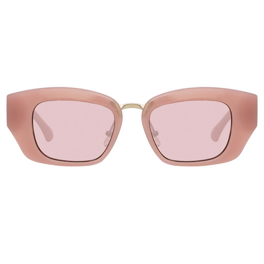 Color_DVN202C2SUN - Dries Van Noten 202 Round Sunglasses in Pink
