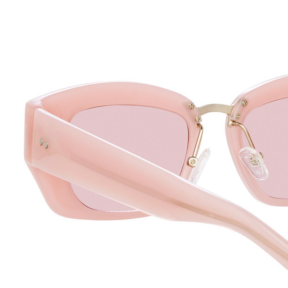 Color_DVN202C2SUN - Dries Van Noten 202 Round Sunglasses in Pink