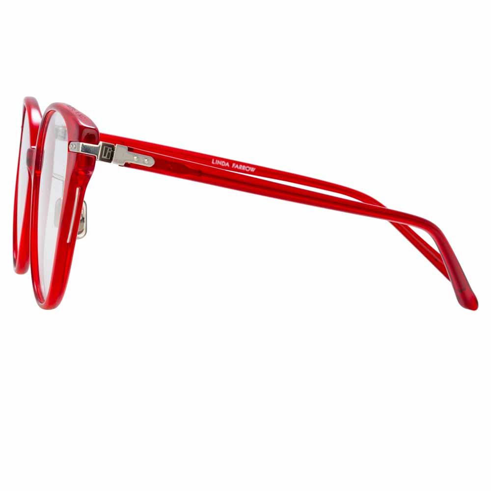 Color_LF26C6OPT - Linda Farrow Linear Arch C6 Cat Eye Optical Frame