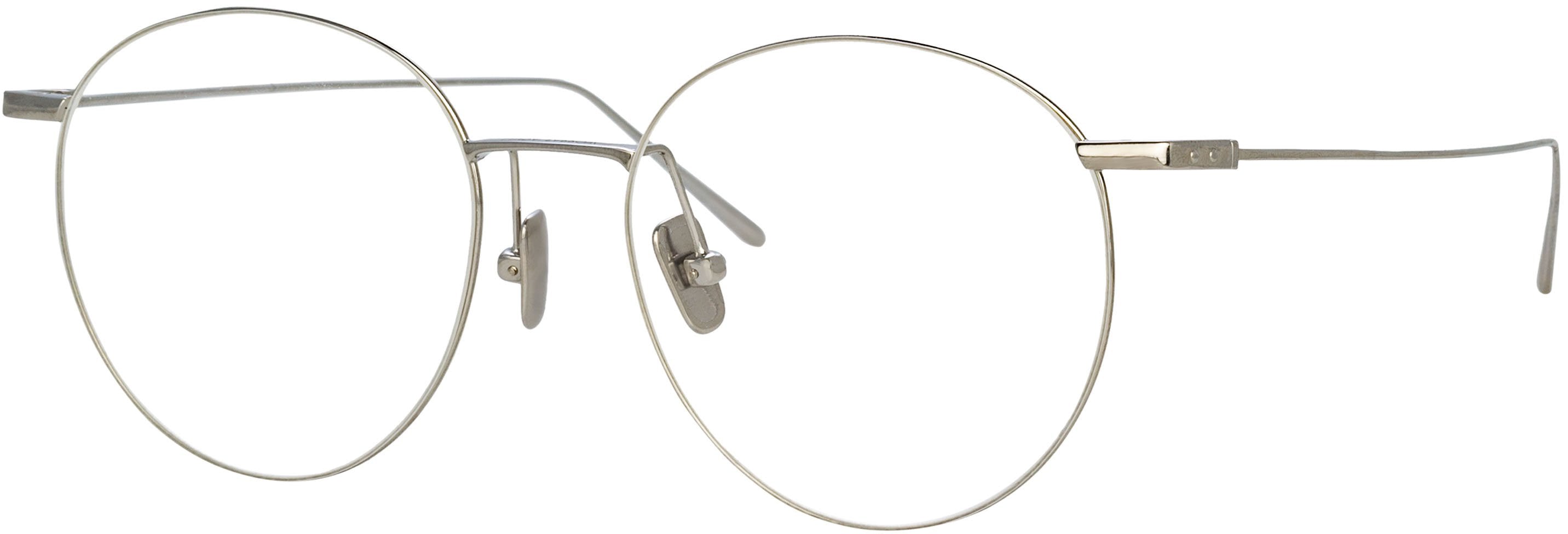 Color_LF34C2OPT - Foster Oval Optical Frame in White Gold