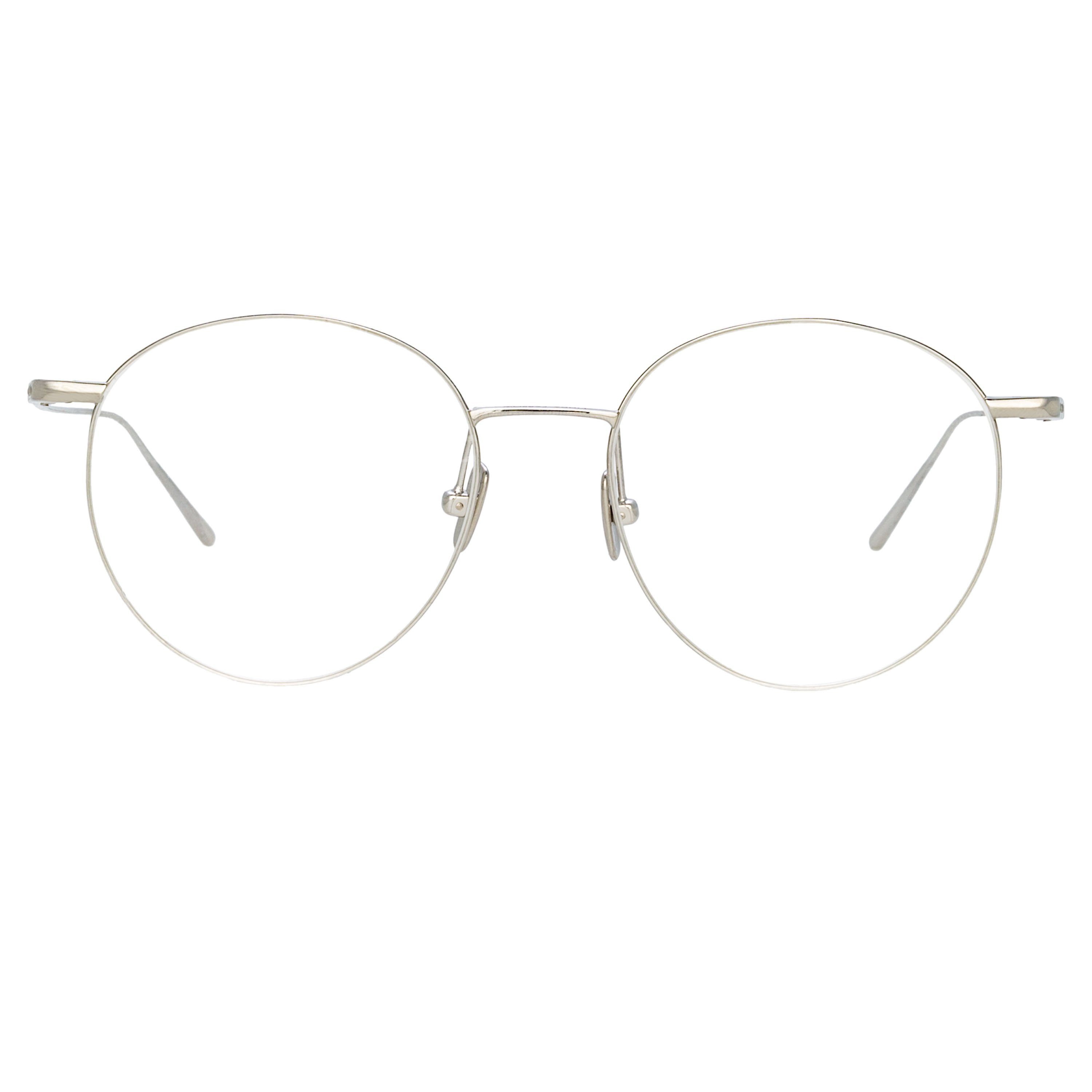 Color_LF34C2OPT - Foster Oval Optical Frame in White Gold